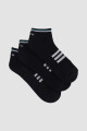 Pack x3 half terry ciclista dama mor Negro