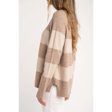 Sweater Rayado Mocha