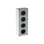Caja para alojar 4 tomas industrilaes 17x44cm IP65 ELE10384