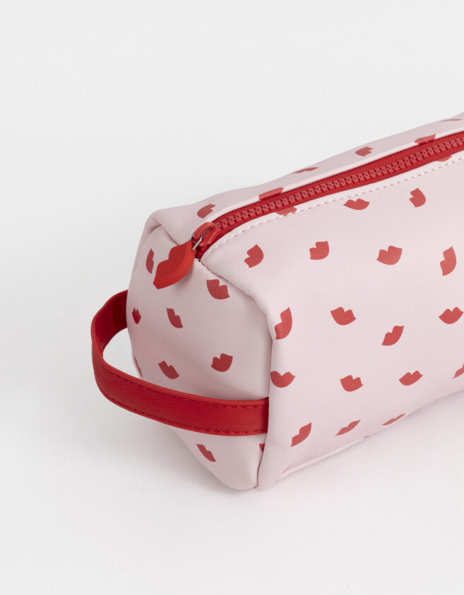 Porta Cosméticos Portacosméticos Estampado - Rosa Viejo