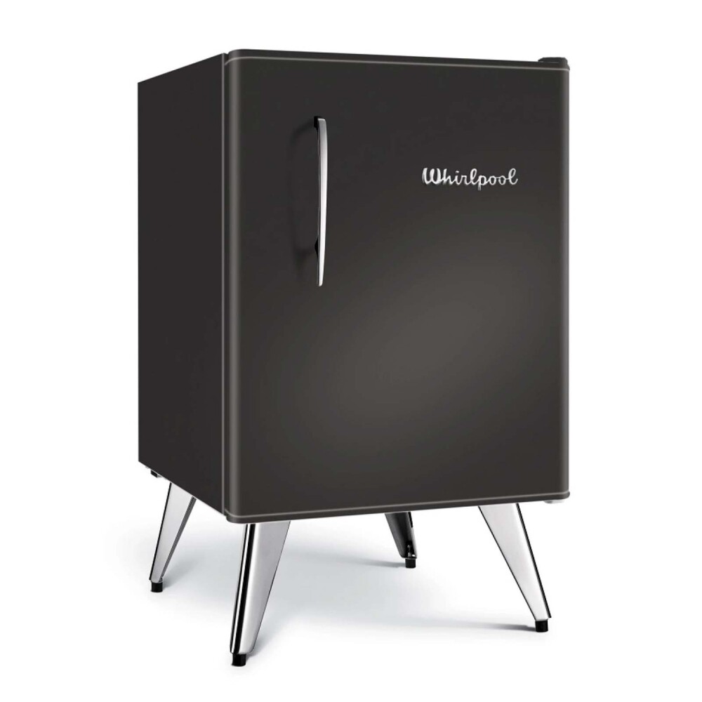 FRIGOBAR FRÍO CÍCLICO RETRO 76-LITROS NEGRO WHIRLPOOL WRA08HEDW
