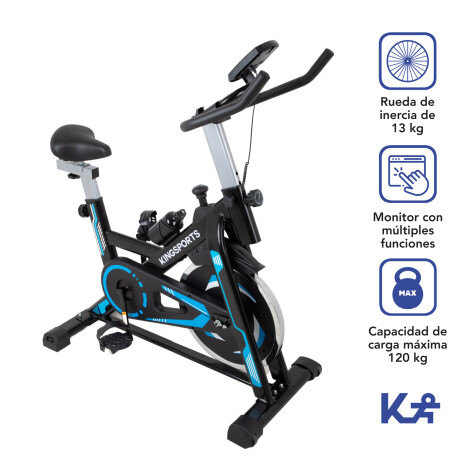 Bicicleta Fija Estática 13 kg para Spinning Cardio Fitness Bicicleta Fija Estática 13 kg para Spinning Cardio Fitness