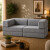 Sofá Sillón Cama ComboHome Teddy Premium 3 Cuerpos Corderoy Gris 1
