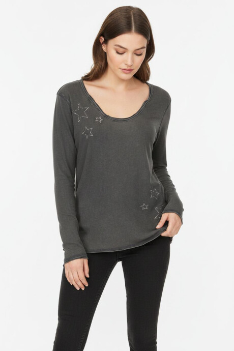 Remera Loryth Gris Oscuro