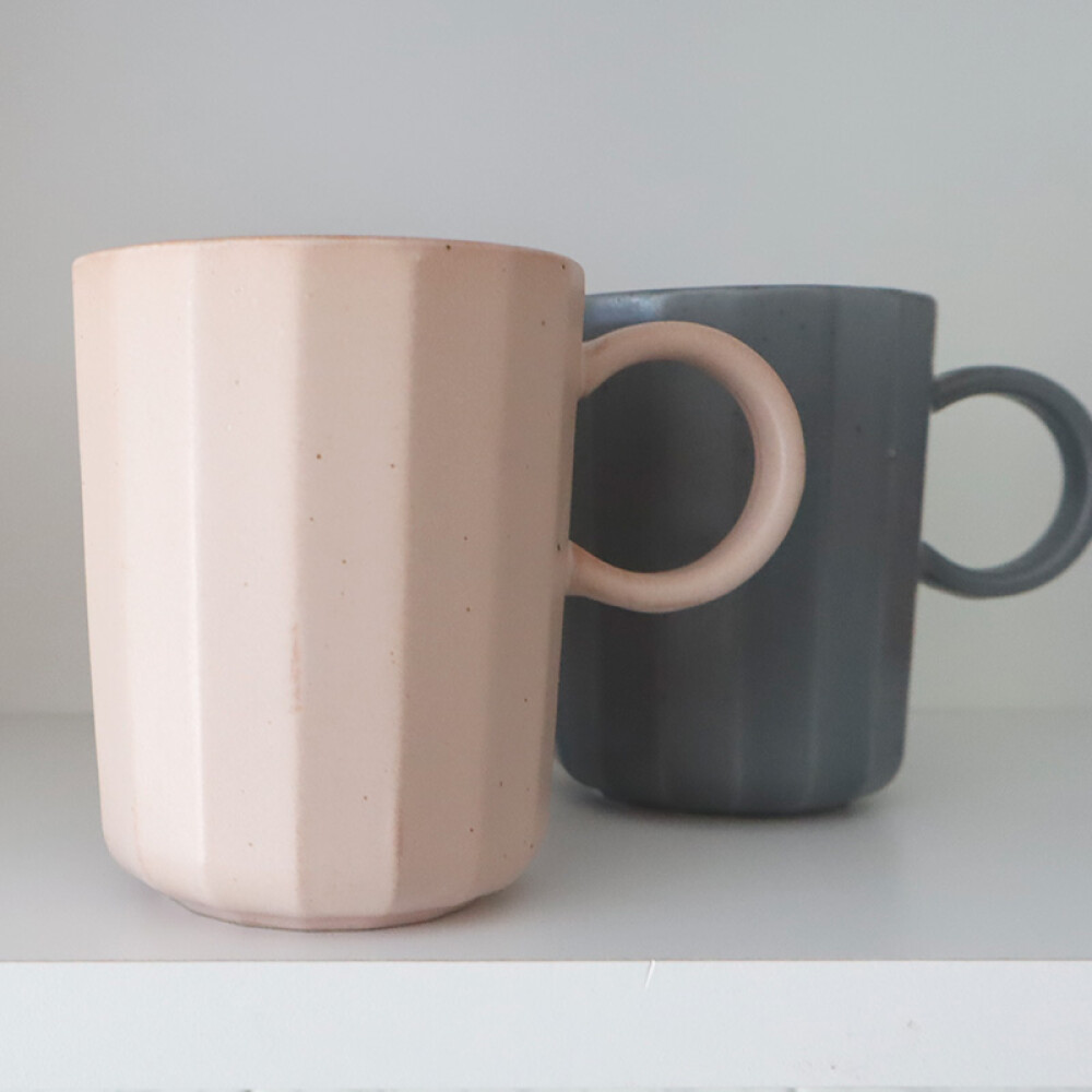 Taza facetada Azul