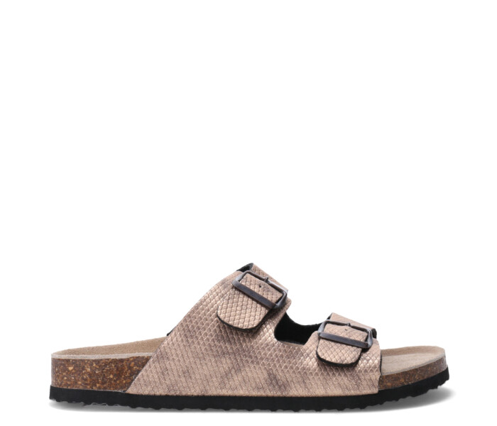 Sandalia BIRKO descalza Pewter