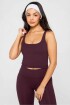Top PureLuxe Built-In Bra Mujer Oxblood