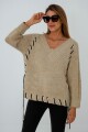 Sweater Trenza Beige