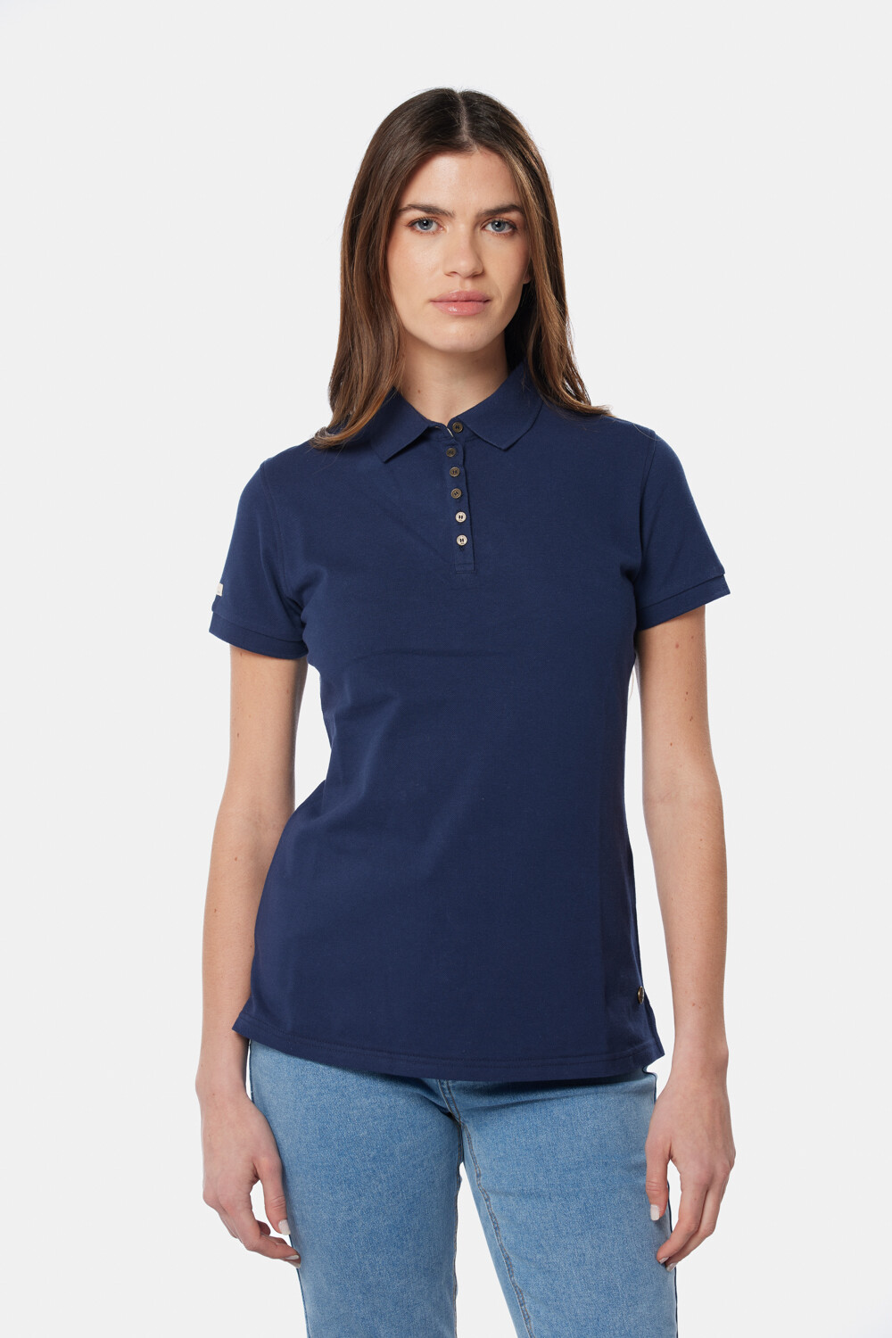 POLO PIQUE LISA Azul