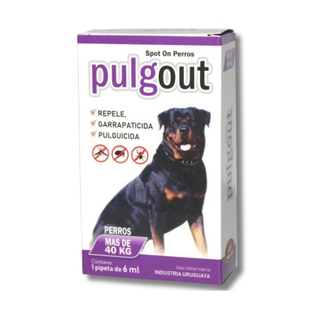 PULGOUT PERROS 6 ML MAS DE 40 KG Pulgout Perros 6 Ml Mas De 40 Kg