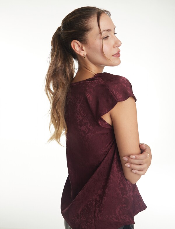 Blusa Labrada BORDEAUX