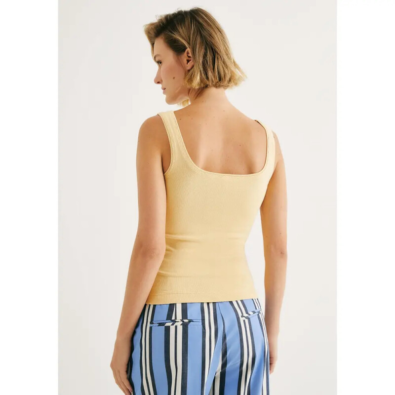BLUSA SM FEM AMARELO CLARO