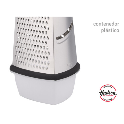 Rallador De 4 Caras De Acero Con Contenedor Linea Hudson Rallador De 4 Caras De Acero Con Contenedor Linea Hudson