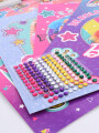 SET BARBIE GLITTER CRYSTAL DISEÑA FOTO ROSADO (V)