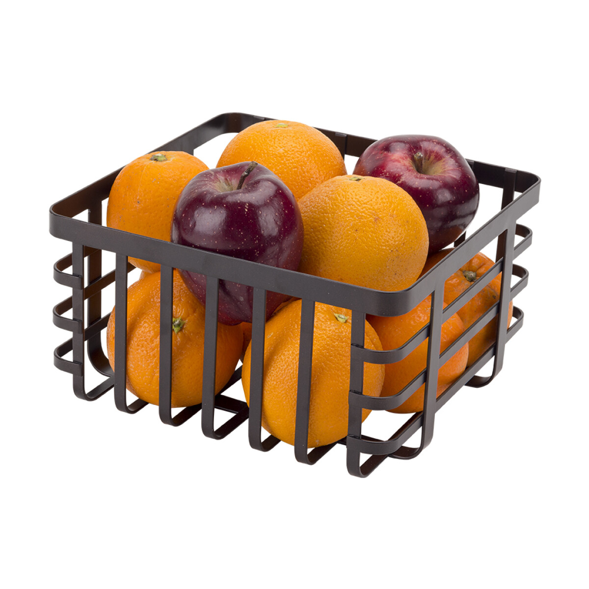 Frutero Organizador de Acero Negro 23 x 23 x 12,5 cm – Selecta 