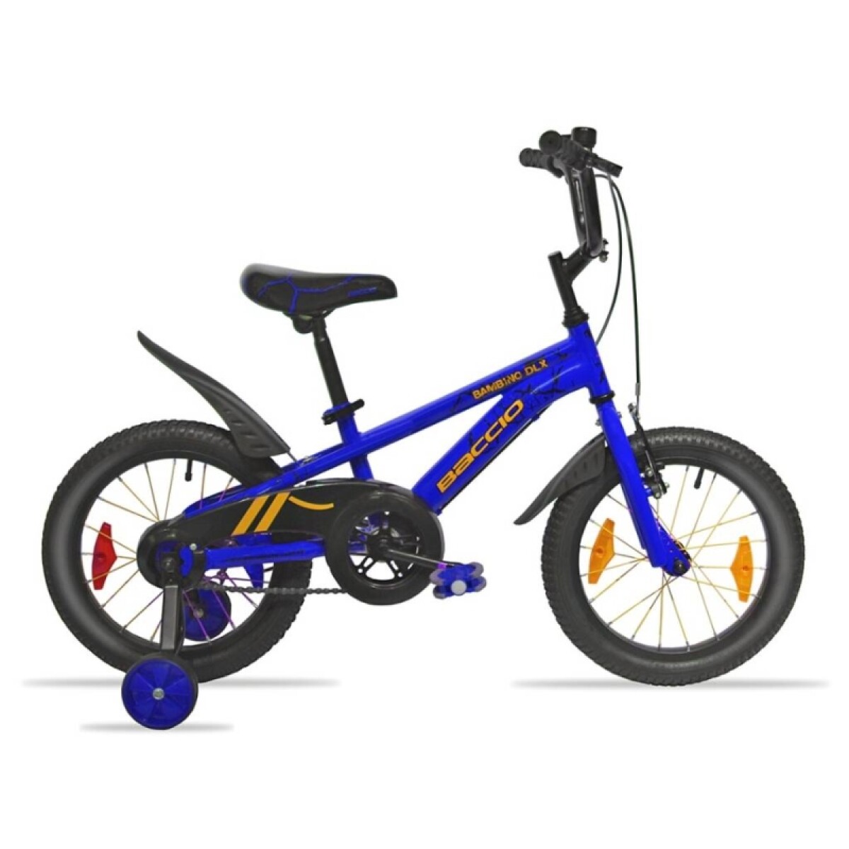 Bicicleta Baccio R.16 Niño Bambino Dlx - Azul/naranaja 