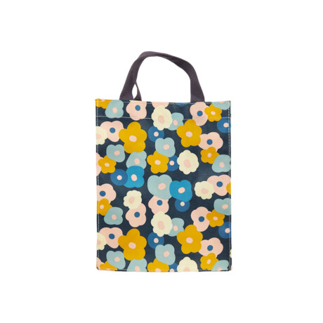 Lunchera con velcro con asa Azul