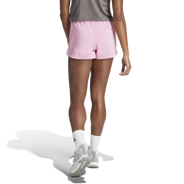 Short Adidas Pacer Training 3 Rayas Rosado