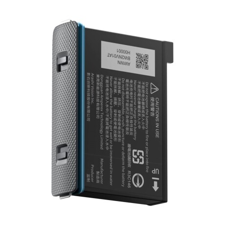 Batería recargable para cámara de acción insta360 x3 360 - 1800 mah Black