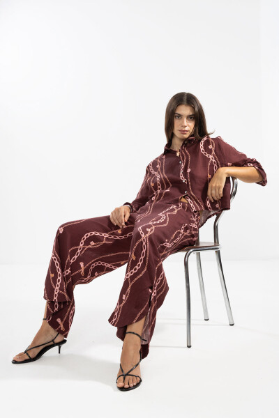 VALE PANTS Chain Gang Merlot