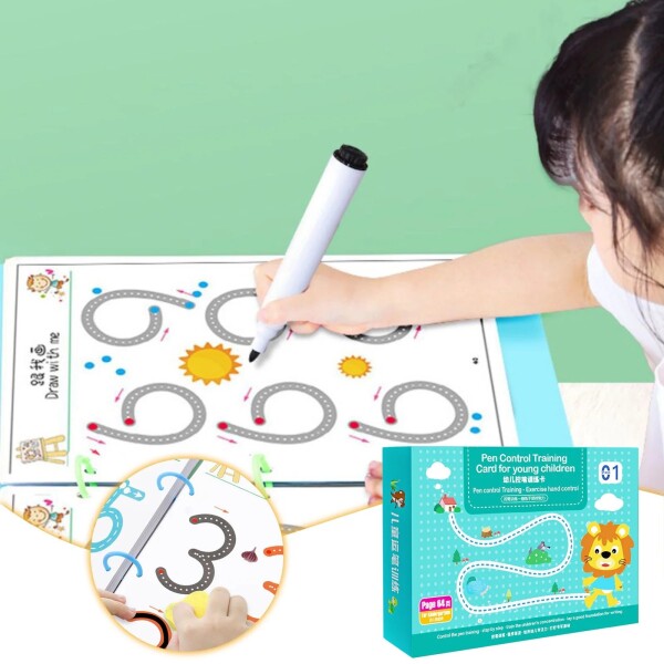 Libro Cuaderno Mágico Reutilizable Infantil Didáctico Niños Variante Color Blanco