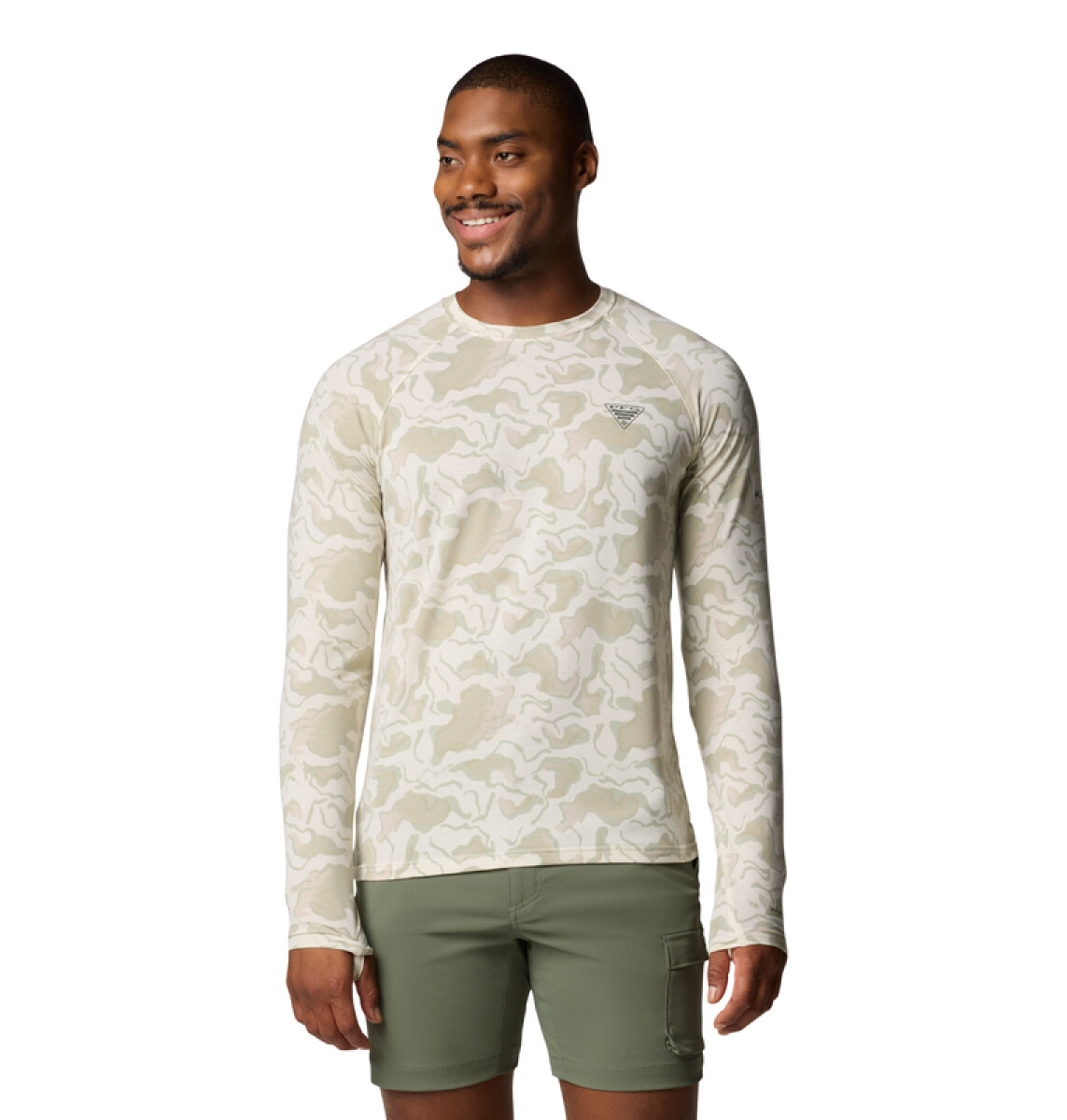 Remera PFG Uncharted Long Sleeve Hombre - GREY COOL 