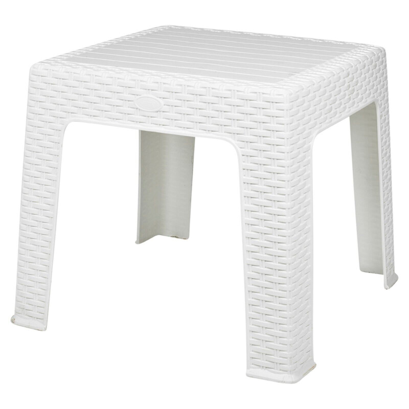 Mesa ratán BLANCO
