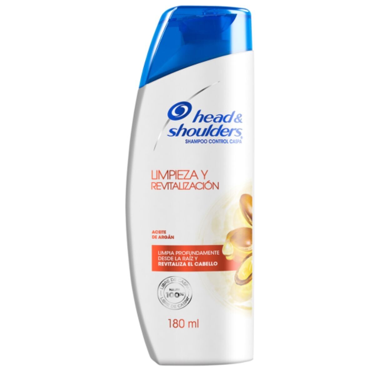 Head & Shoulders Limpieza y Revitalización Shampoo 180ml – Cabello Limpio y Saludable 