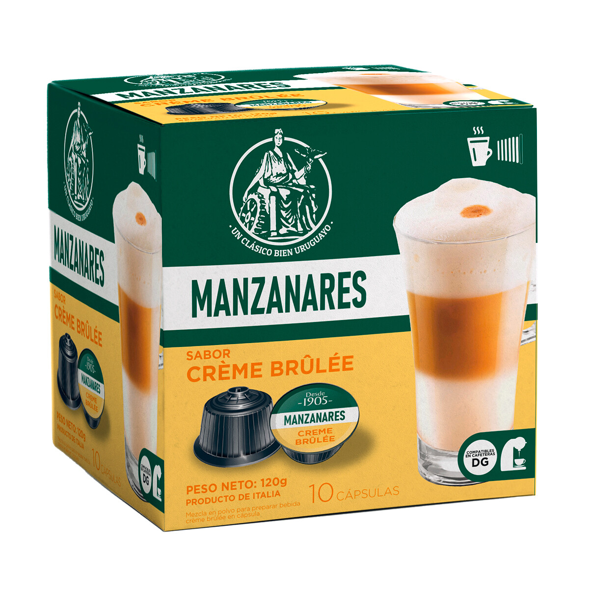 Cápsulas Café Manzanares Creme Brulée X10U 