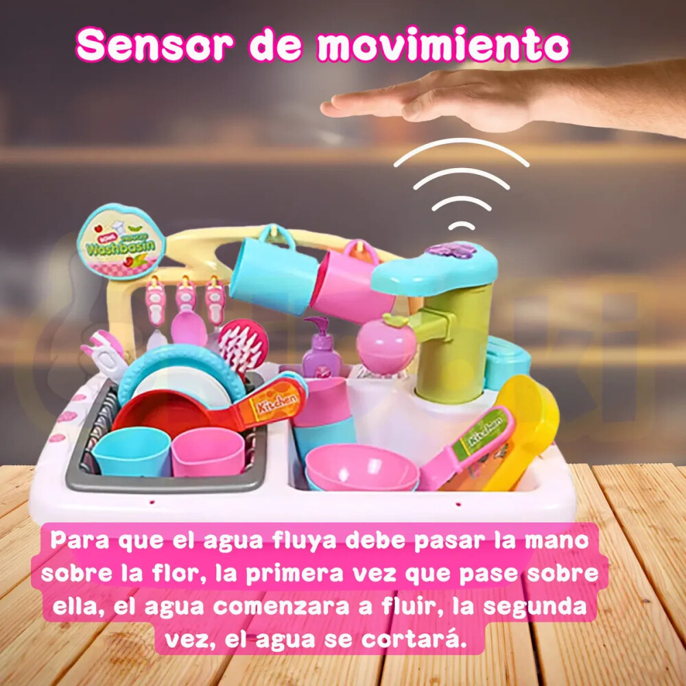 Lavaplatos, fregadero con escurridor, función de agua y accesorios Lavaplatos, fregadero con escurridor, función de agua y accesorios
