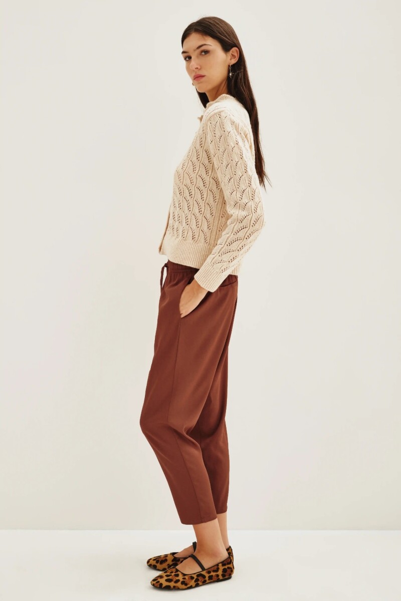 PANTALON PORTER Marron