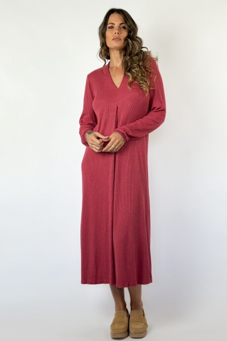VESTIDO ELEUTERIA Ladrillo