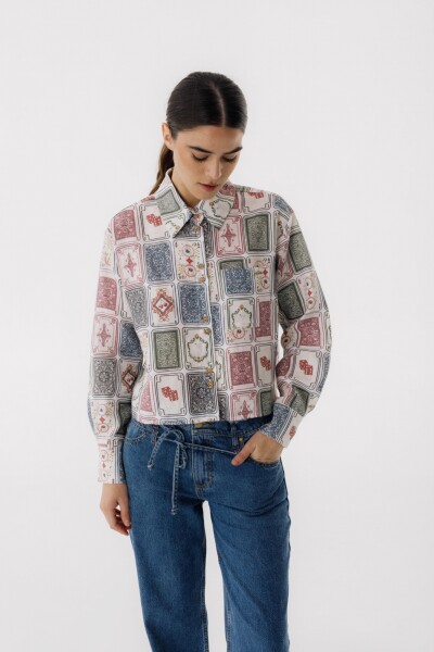 Camisa Azar Print Ludika Camisa Azar Print Ludika