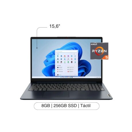 Notebook LENOVO Ideapad 1 15,6' FHD Touch 256GB / 8GB RAM R5-7520U W11H Notebook LENOVO Ideapad 1 15,6' FHD Touch 256GB / 8GB RAM R5-7520U W11H