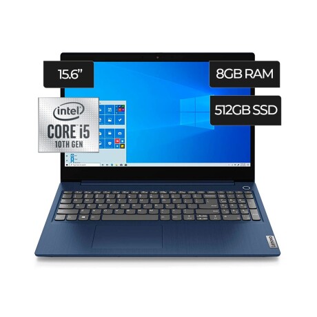 Notebook lenovo ideapad 3 8gb/512gb 15.6' i5-10210u Abyss blue