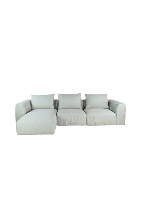 CORSO SOFA CORSO CHAISE LONGUE IZQUIERDO 296X105X80CM TELA GRIS CLARO