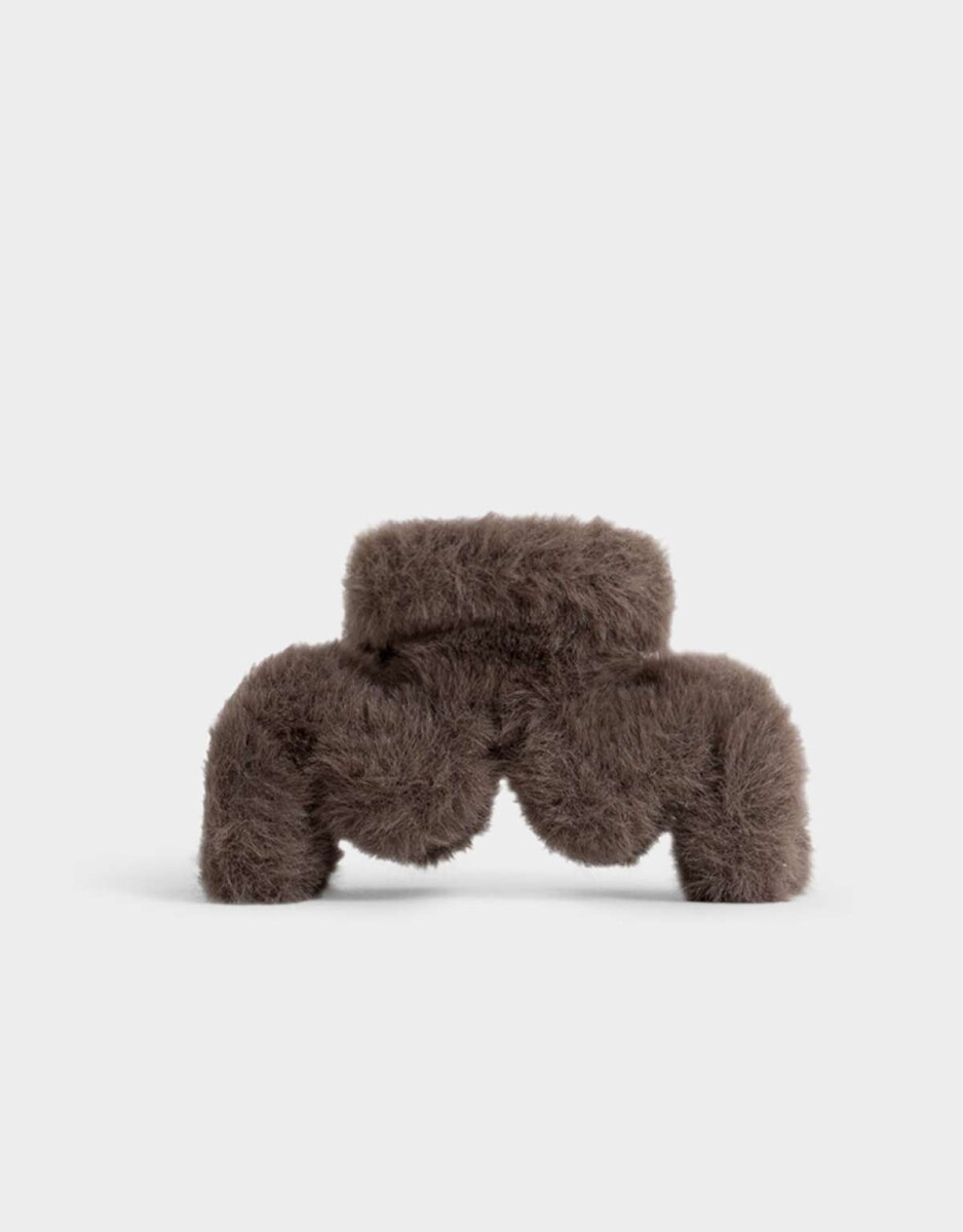 Broche Textura Peluche - Marron Chocolate 