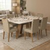 Mesa de Comedor 160 Beige - Linea Celeste Milán Mesa de Comedor 160 Beige - Linea Celeste Milán