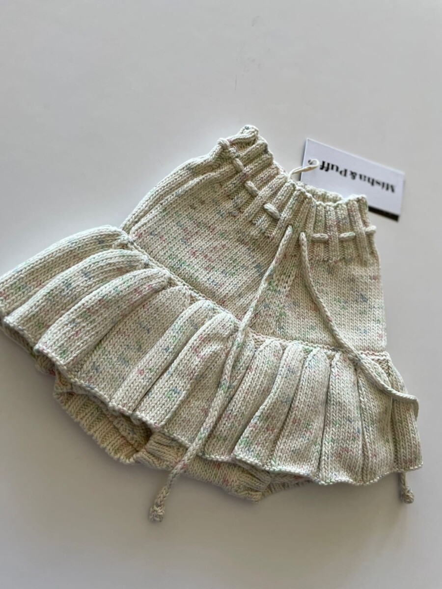 pollera pantalón de punto 