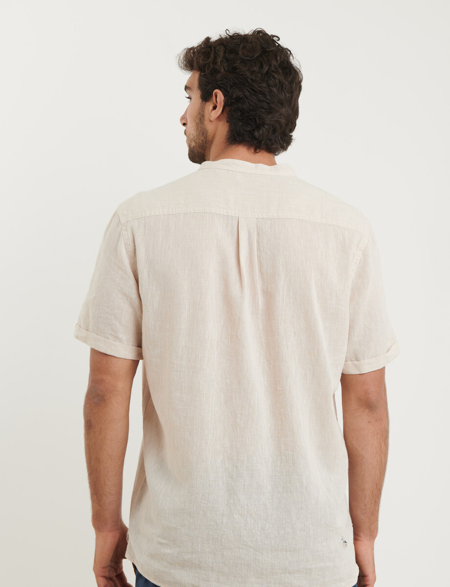 012405 CAMISA HARRINGTON LABEL Natural