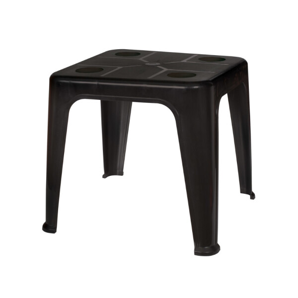 MESA SOPORTE CON PORTA VASOS NEGRA NEGRO