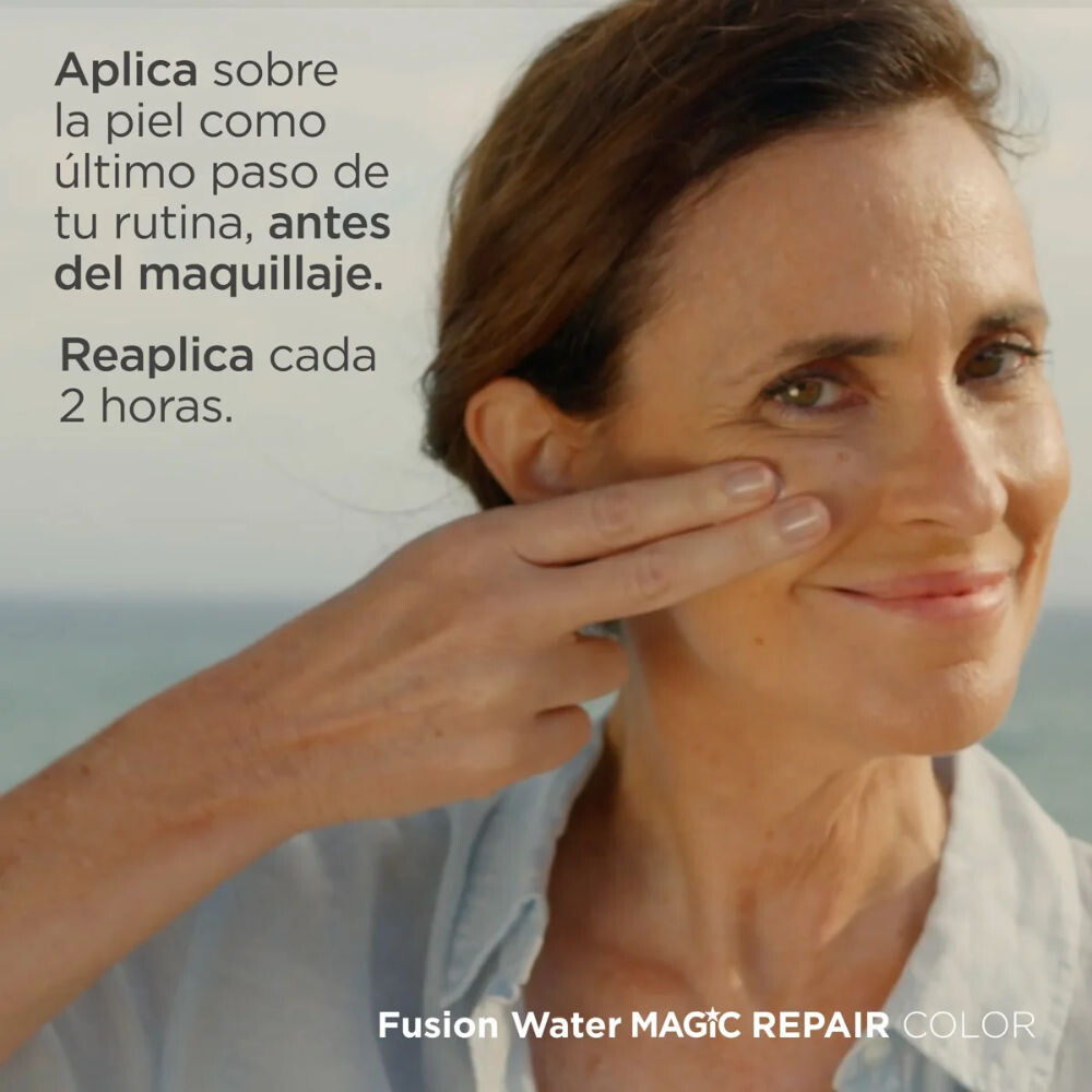Protector Solar Facial FOTOPROTECTOR Fusion Water MAGIC Repair Color SPF50 50ml