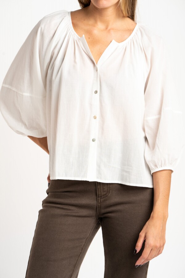 Blusa Allgodón Crudo