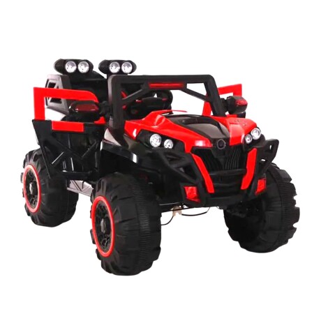 Jeep Camioneta Motor Batería c/ Control Luces Música p/Niños Rojo