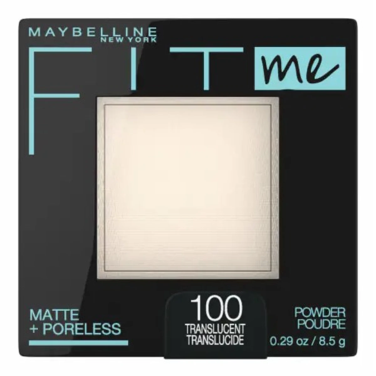 Polvo Compacto Maybelline Fit Me Matte + Poreless Pressed Powder N°100 Translucent 