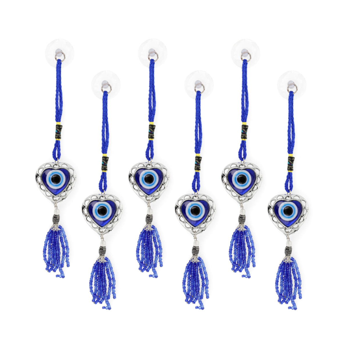 COLGANTES DE OJO TURCO C/VENTOSA X6 UNIDADES - Gp033 