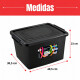 Caja organizadora 20lts NEGRO