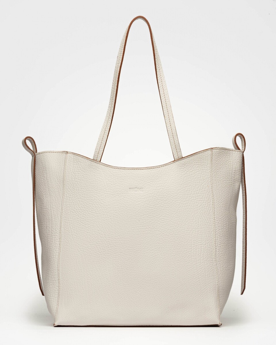 Shopper Cadiz en cuero graneado - Natural 
