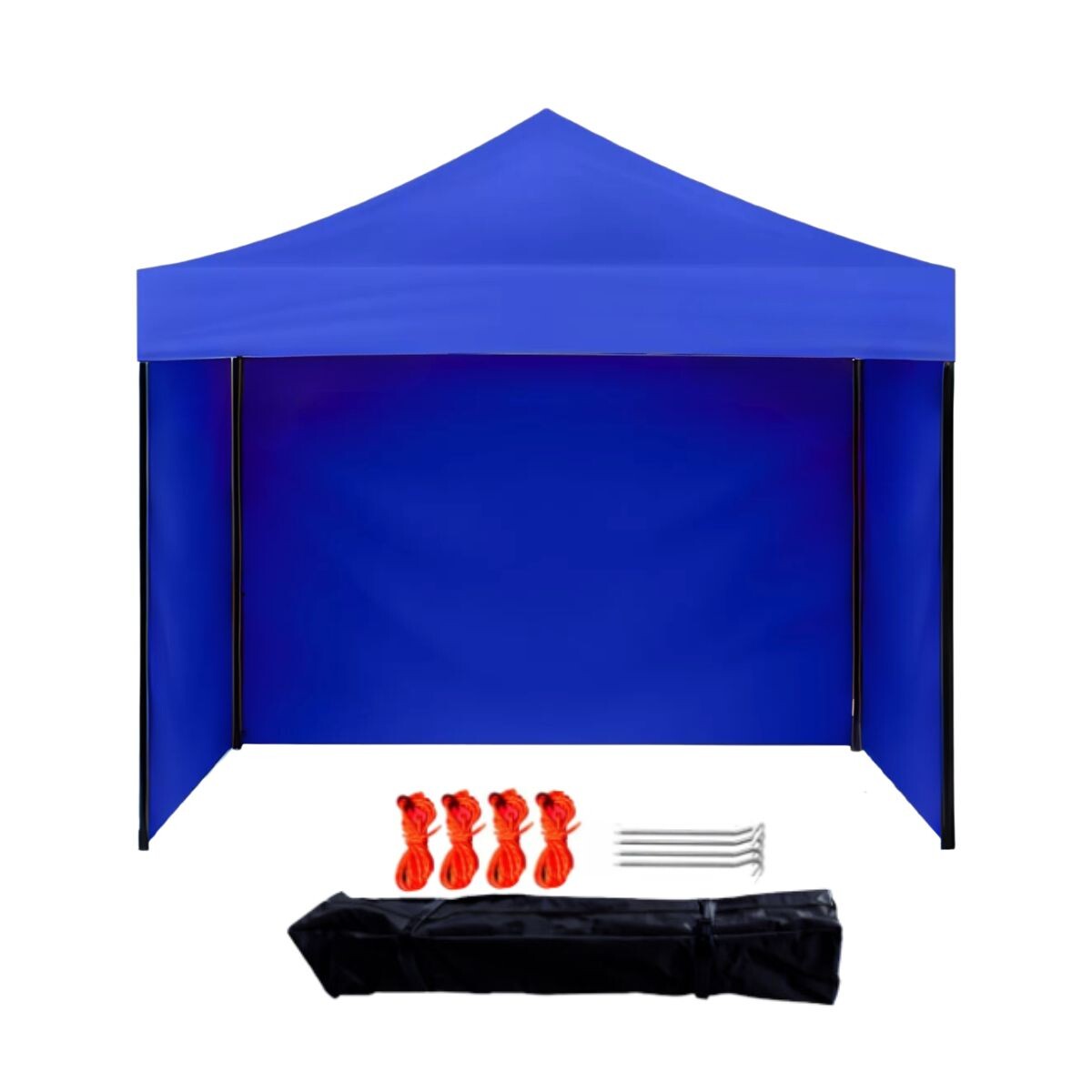 Gazebo Plegable con Paredes 3x3 Para Playa o Jardín Autoarmable Color Azul 