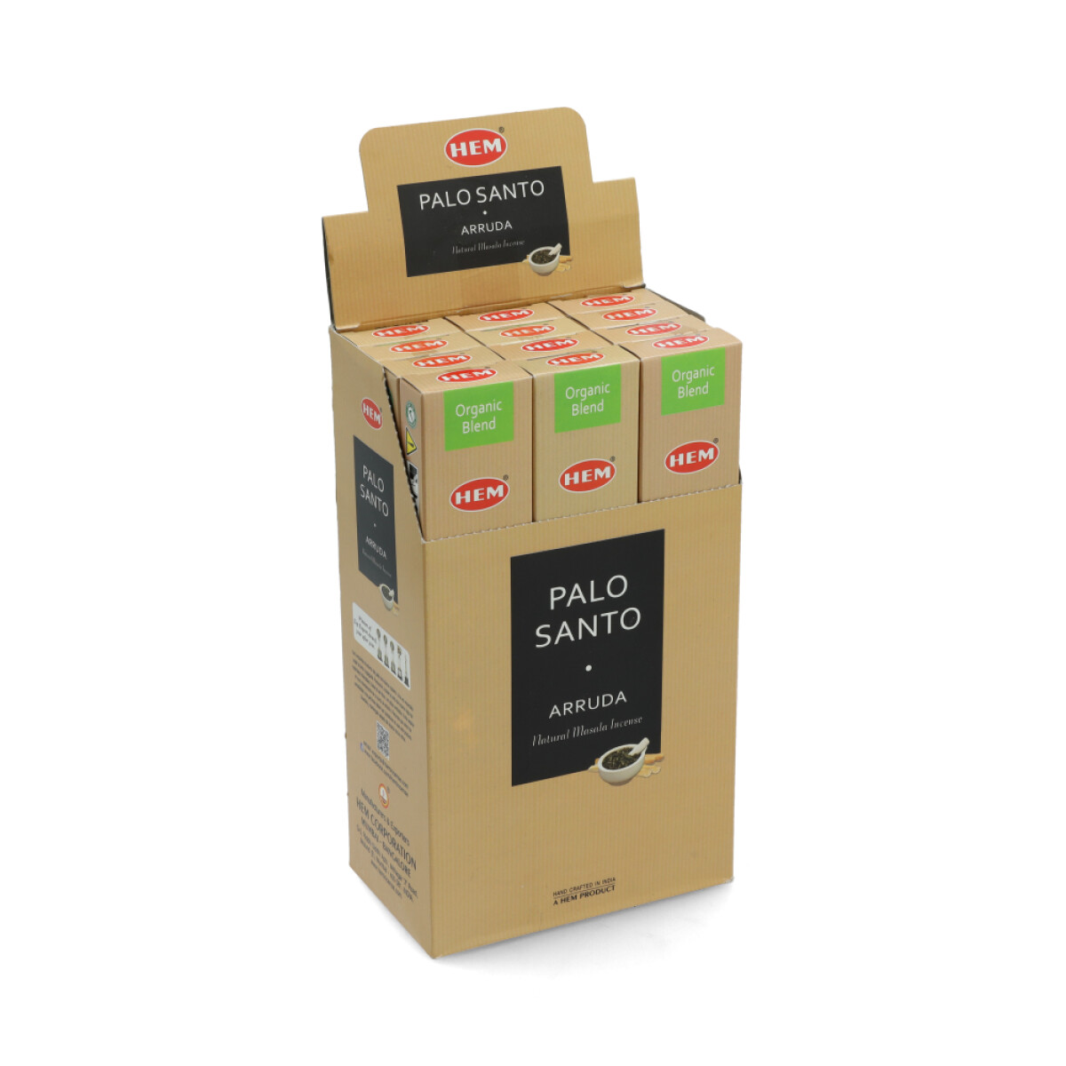 INCIENSO HEM ORGANICO CAJA X12 - Palo Santo/arruda 